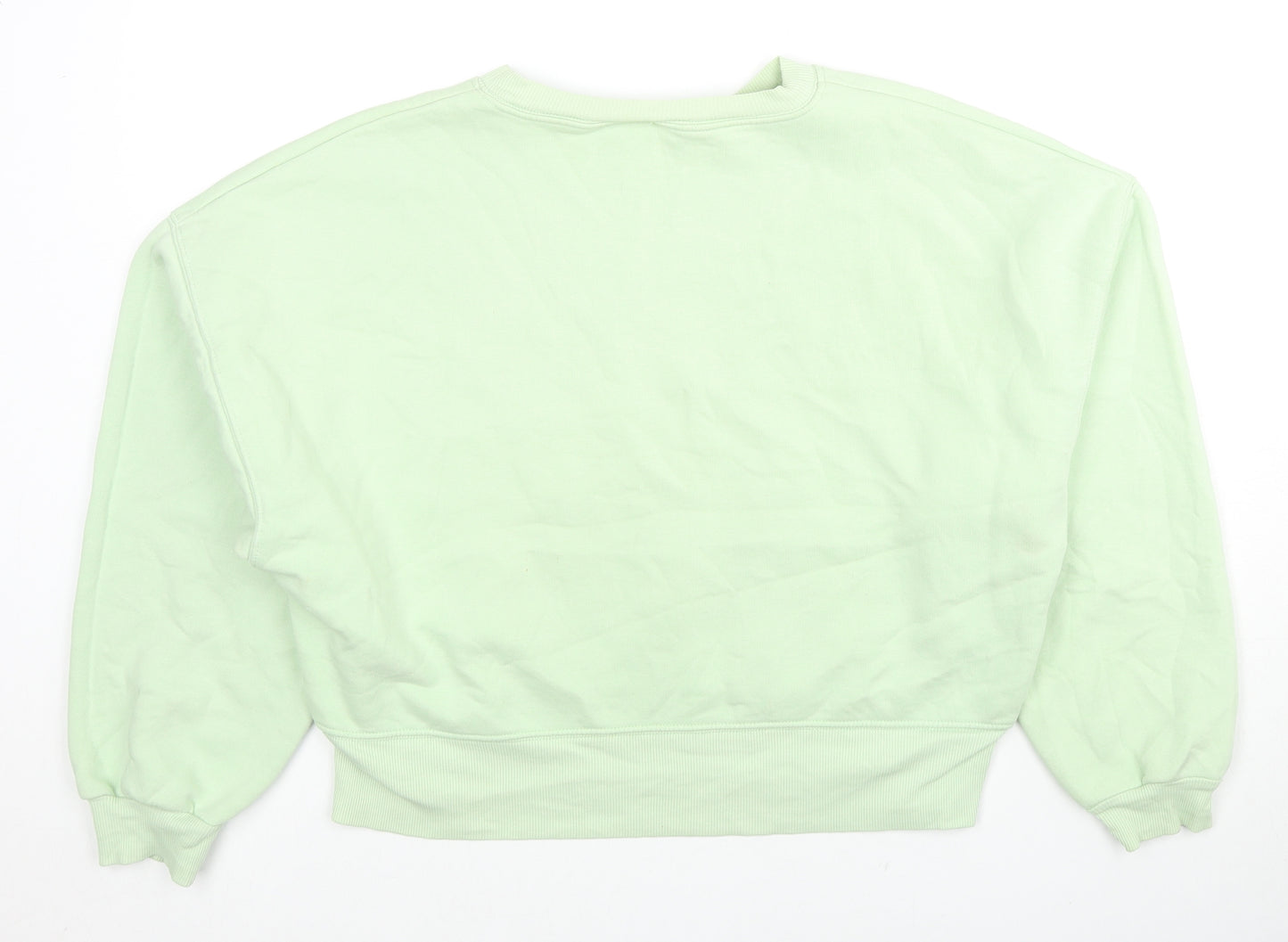 ASOS Womens Green Cotton Pullover Sweatshirt Size 6 Pullover