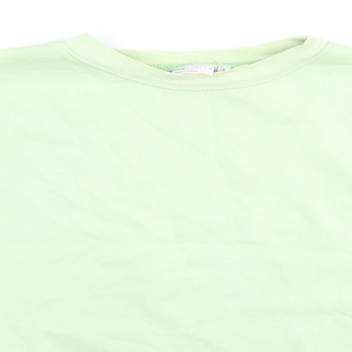 ASOS Womens Green Cotton Pullover Sweatshirt Size 6 Pullover