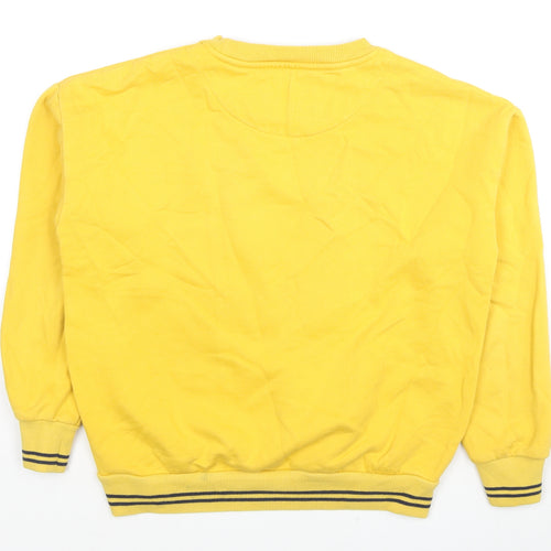 Marks and Spencer Girls Yellow Cotton Pullover Hoodie Size 11-12 Years Pullover - Harry Potter Hufflepuff