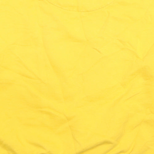 Marks and Spencer Girls Yellow Cotton Pullover Hoodie Size 11-12 Years Pullover - Harry Potter Hufflepuff
