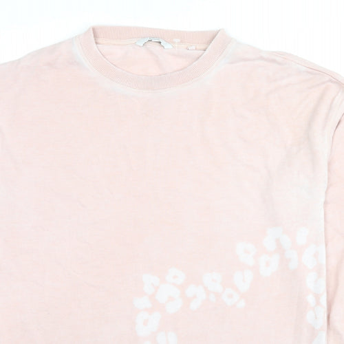 NEXT Womens Pink Cotton Pullover Sweatshirt Size M Pullover - Heart