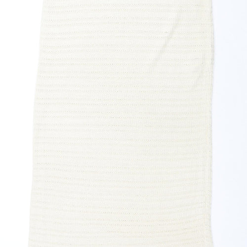 VILA Womens Beige Acrylic Tank Dress Size XL Round Neck Pullover