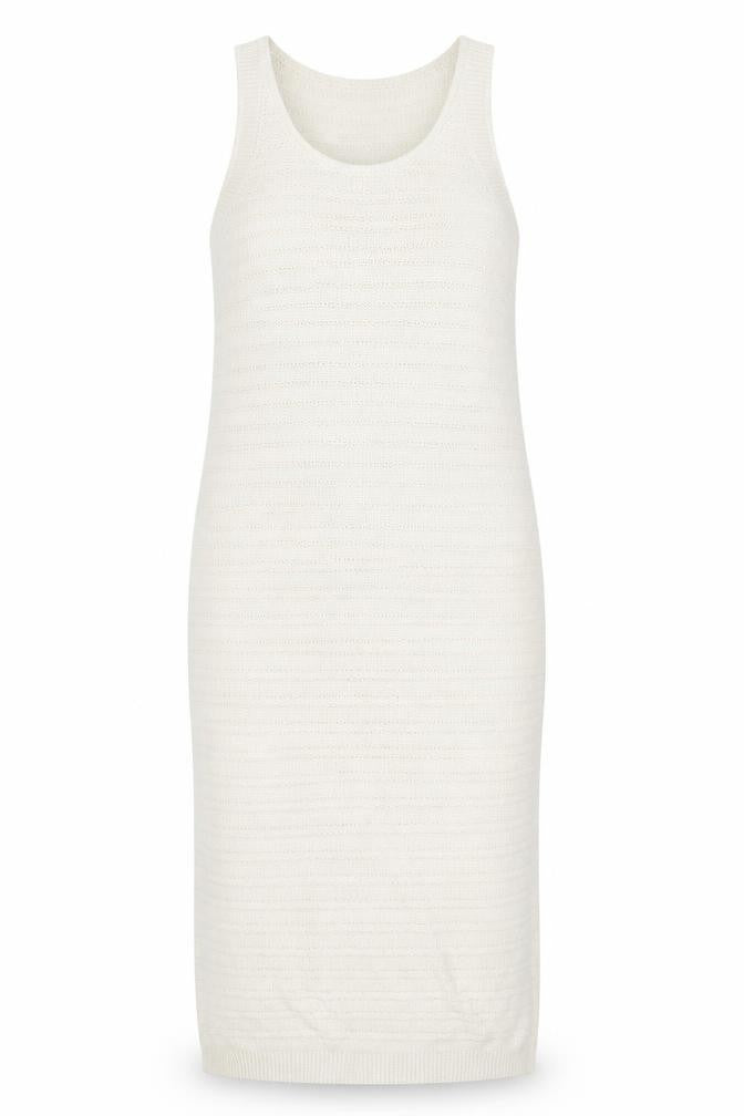 VILA Womens Beige Acrylic Tank Dress Size XL Round Neck Pullover