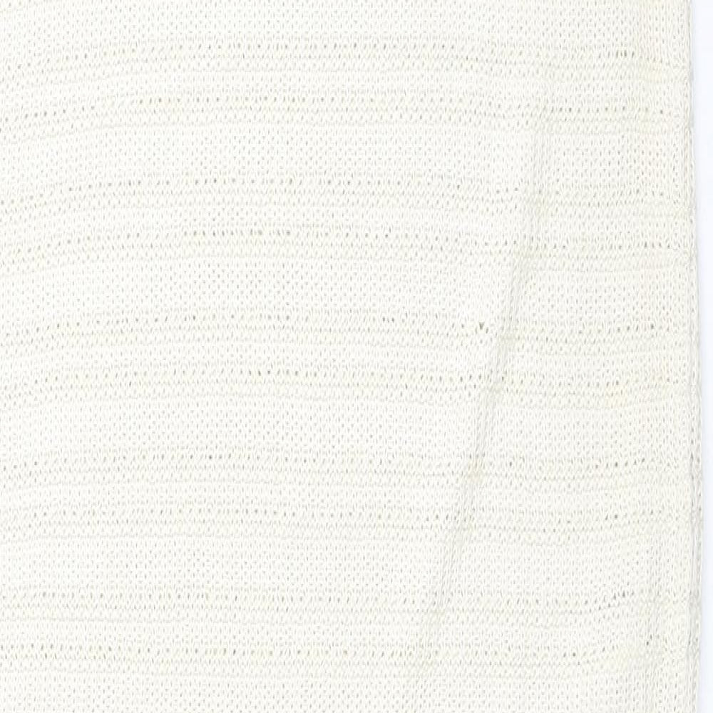 VILA Womens Beige Acrylic Tank Dress Size XL Round Neck Pullover