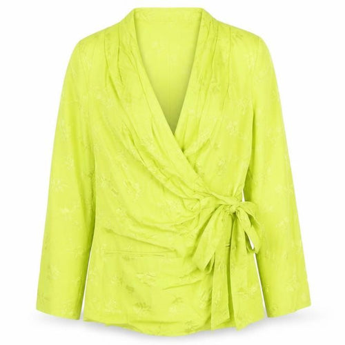 Nasty Gal Womens Green Floral Jacket Blazer Size 12 Button
