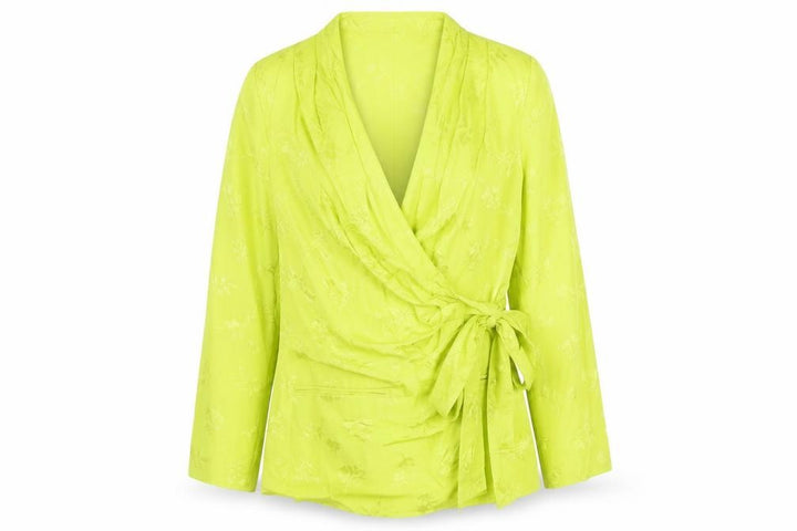 Nasty Gal Womens Green Floral Jacket Blazer Size 12 Button