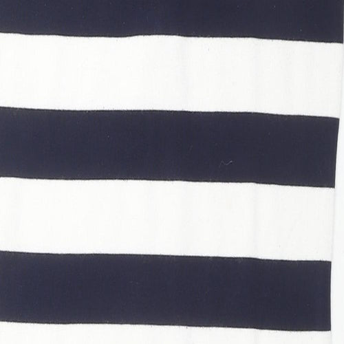 Cherry Coco Womens Black Striped Cotton Tank Dress Size S Round Neck Pullover - Size S/M