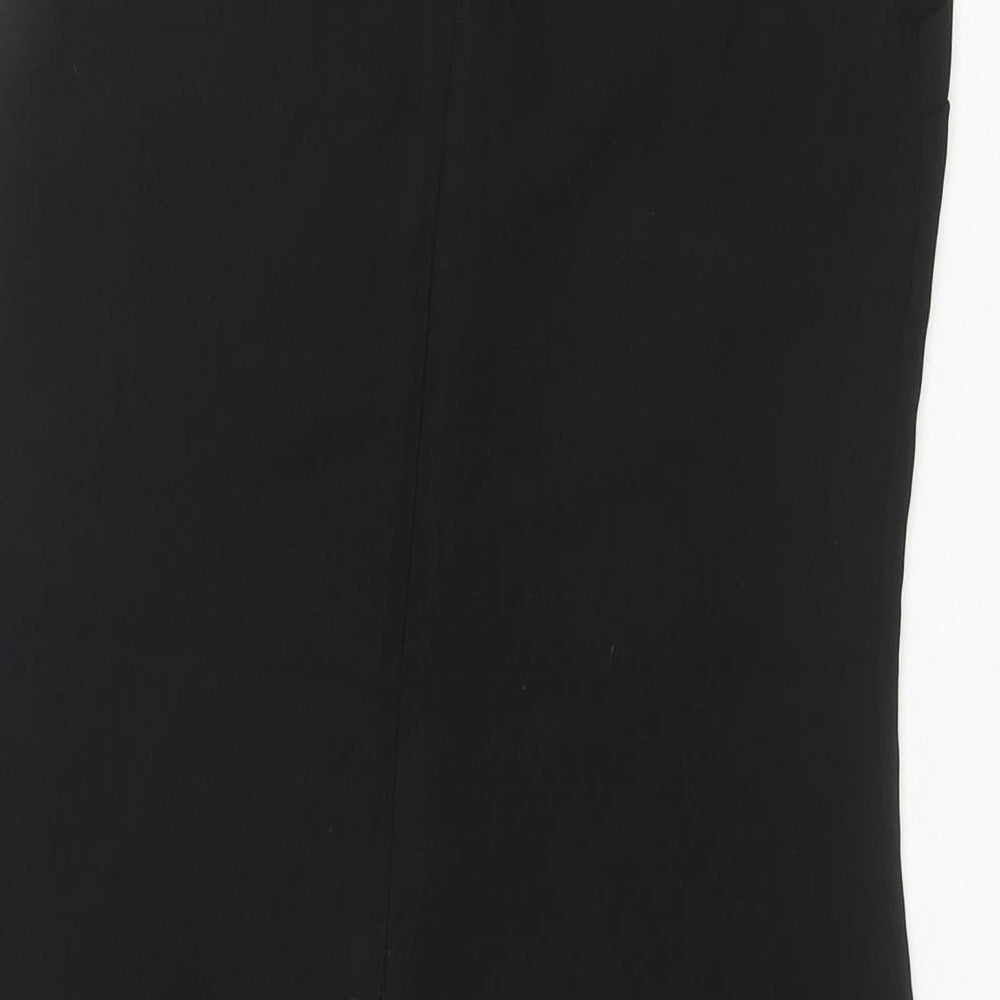 Collection London Womens Black Polyester Trapeze & Swing Size 8 Round Neck Zip