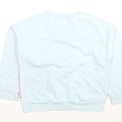 Marks and Spencer Girls Blue Cotton Pullover Sweatshirt Size 10-11 Years Pullover - Percy Pig