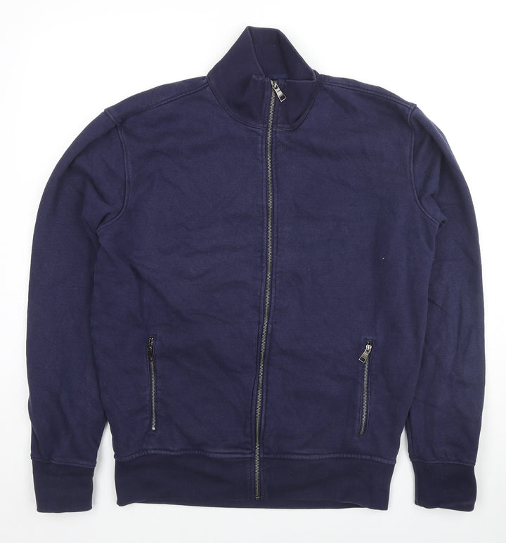 Kirkland Signature Mens Blue Cotton Full Zip Hoodie Size M