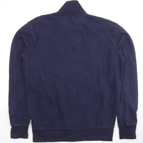 Kirkland Signature Mens Blue Cotton Full Zip Hoodie Size M
