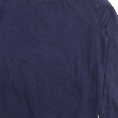 Kirkland Signature Mens Blue Cotton Full Zip Hoodie Size M