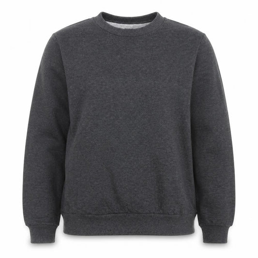 Front view of ASOS women’s grey cotton pullover sweatshirt, size UK 10, pullover