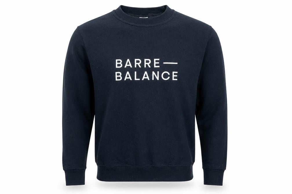 B&C Mens Silver Paisley Cotton Pullover Sweatshirt Size S - Barre Balance Unisex