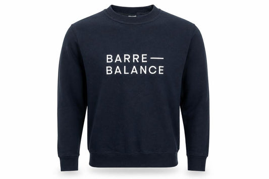Front view of B&C men’s silver paisley cotton pullover sweatshirt, size S, - barre balance unisex