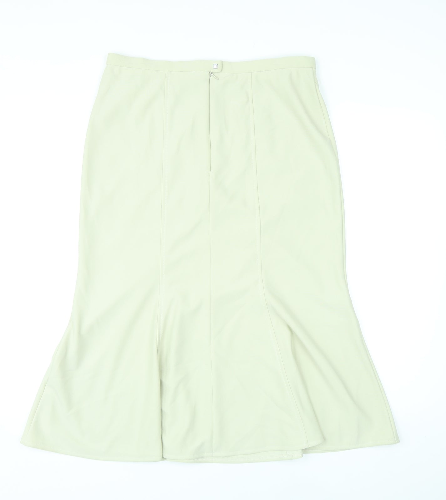 Finnkarelia Womens Beige Polyester Trumpet Skirt Size 14 Zip