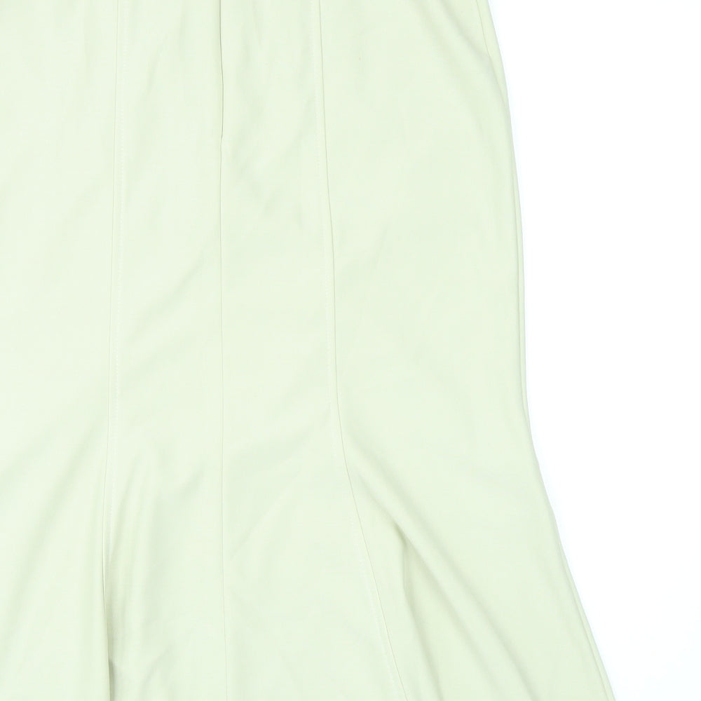 Finnkarelia Womens Beige Polyester Trumpet Skirt Size 14 Zip