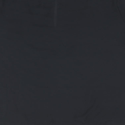 Marks and Spencer Womens Black Polyester Basic T-Shirt Size 18 Round Neck