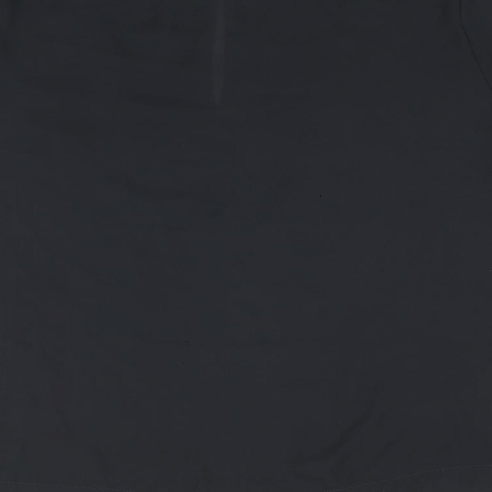 Marks and Spencer Womens Black Polyester Basic T-Shirt Size 18 Round Neck