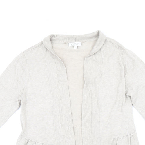 Kaliko Womens Beige V-Neck Viscose Cardigan Jumper Size 12