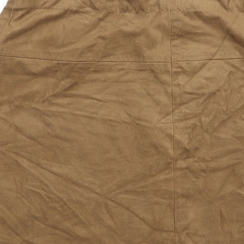 Max Studio Womens Brown Polyester Mini Skirt Size XS - Suede Style