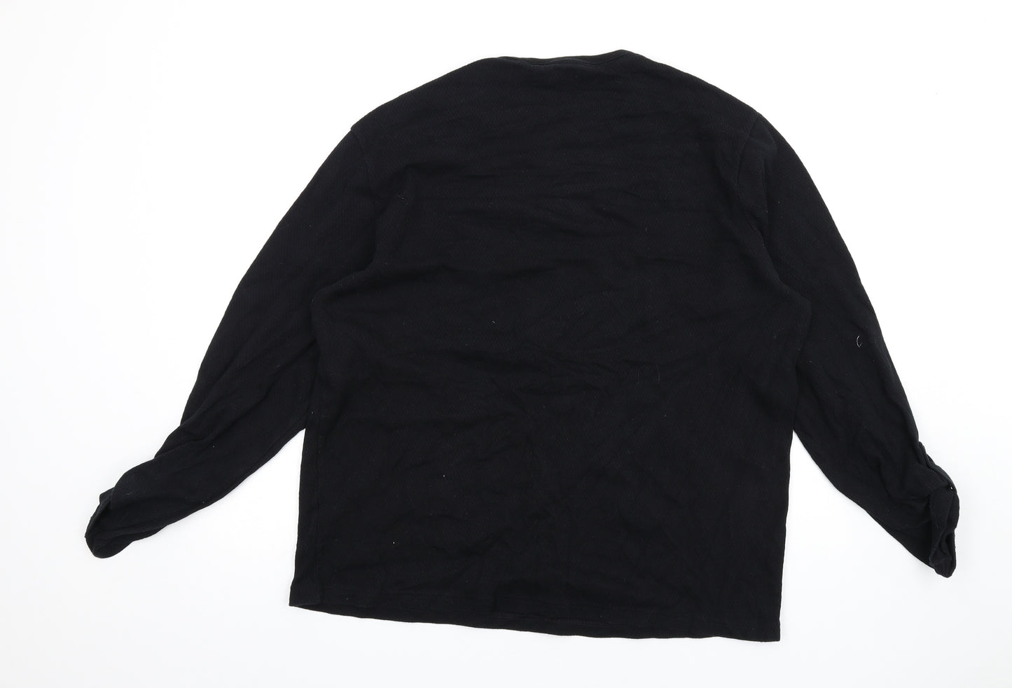 River Island Womens Black Cotton Pullover Sweatshirt Size XL Pullover