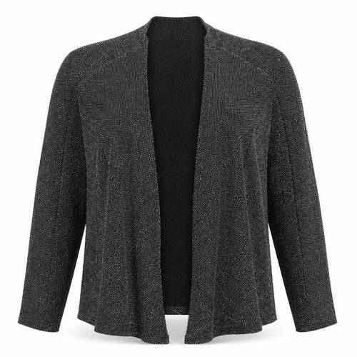 Classic Womens Black Polyamide Kimono T-Shirt Size 16 V-Neck