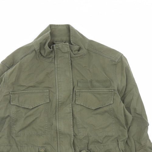 Marks and Spencer Womens Green Jacket Size 10 Zip