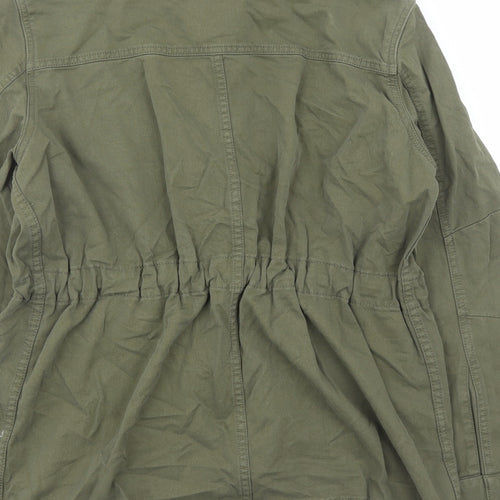 Marks and Spencer Womens Green Jacket Size 10 Zip