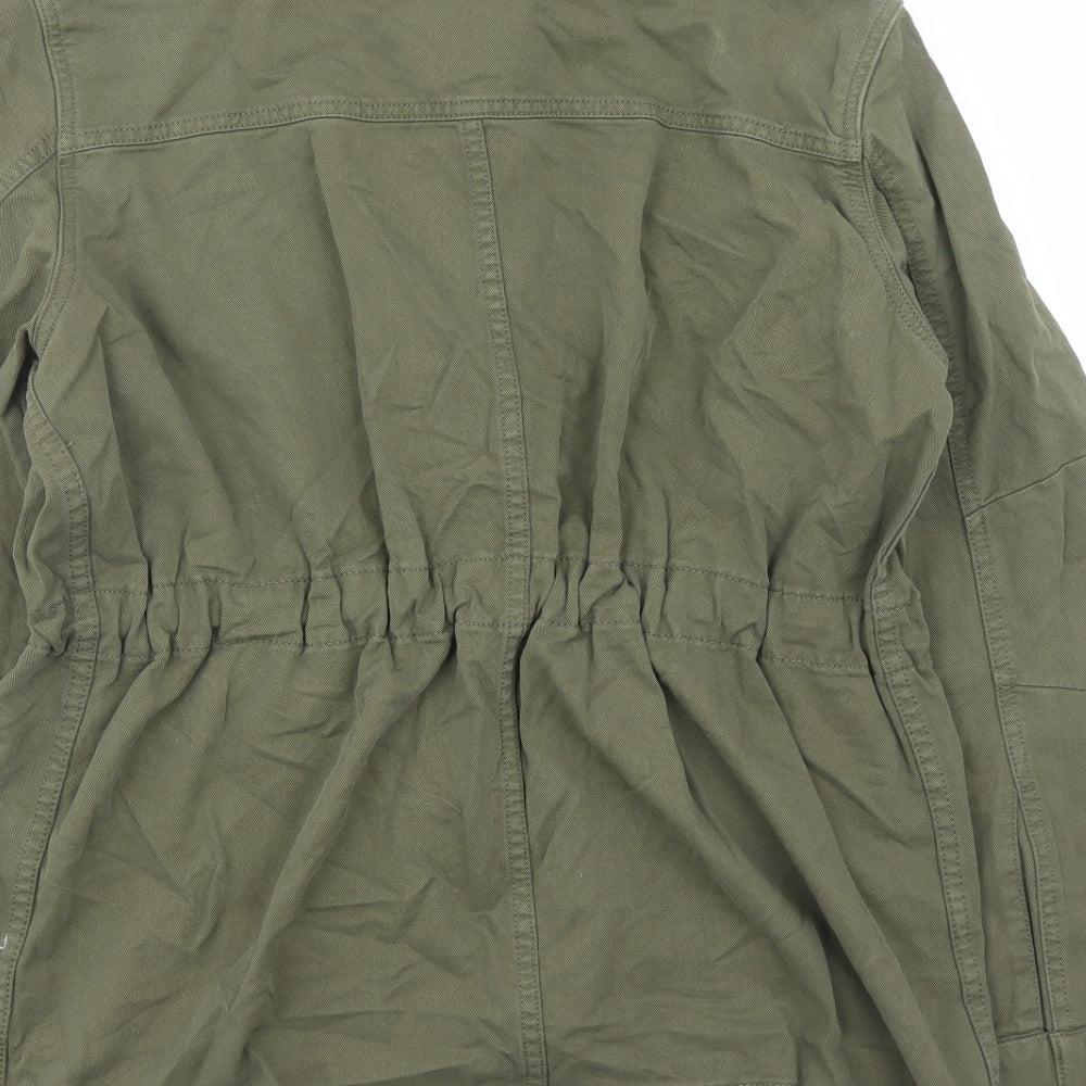 Marks and Spencer Womens Green Jacket Size 10 Zip