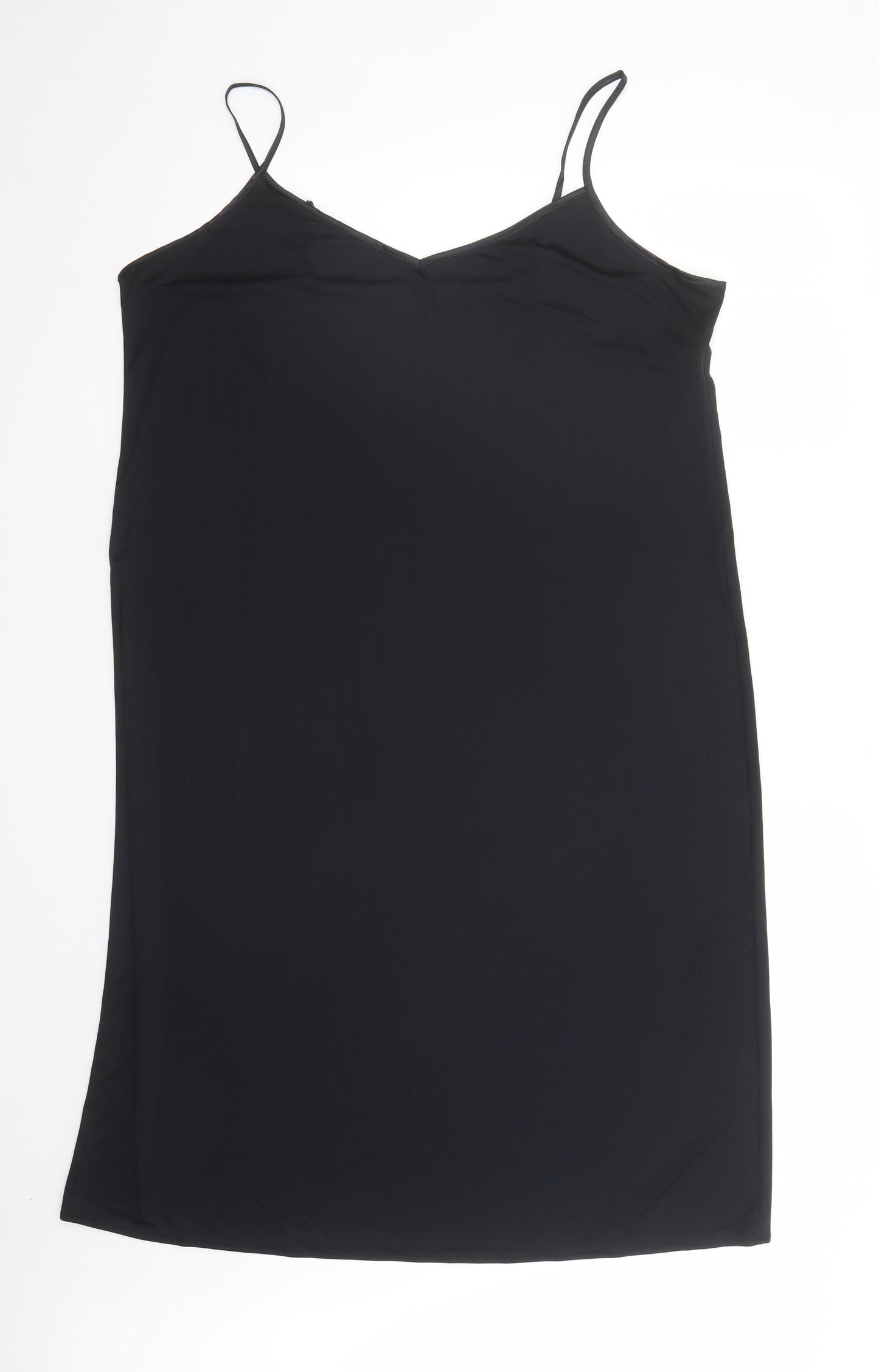 Marks and Spencer Womens Black Solid Polyester Top Dress Size 20