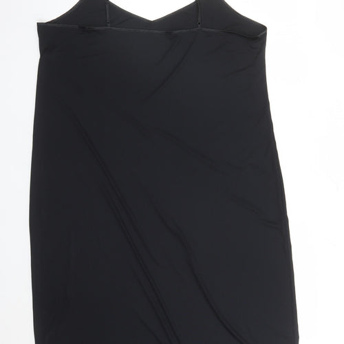 Marks and Spencer Womens Black Solid Polyester Top Dress Size 20