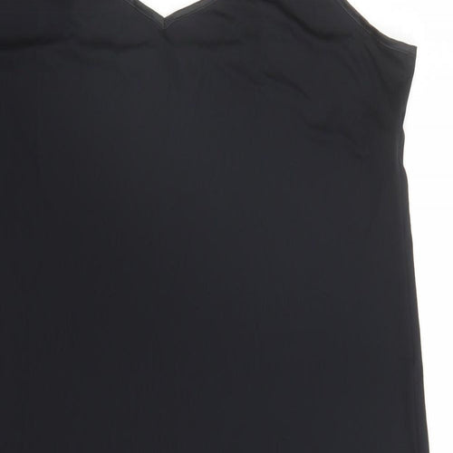 Marks and Spencer Womens Black Solid Polyester Top Dress Size 20