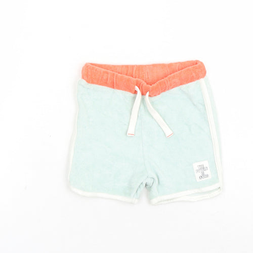 Marks and Spencer Baby Green Cotton Sweatpants Trousers Size 12-18 Months Drawstring - The Future Is Ours Elasticated Waist