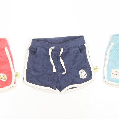 Marks and Spencer Baby Multicoloured Cotton Sweatpants Trousers Size 3-6 Months Drawstring - Harry Potter