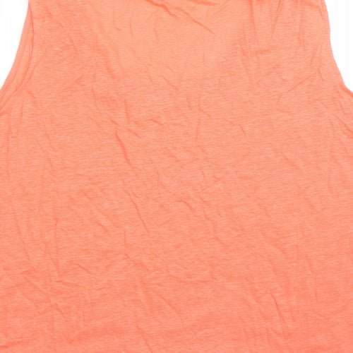Autograph Womens Orange Flax Basic Tank Size 20 Scoop Neck