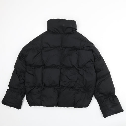 WELKIN & WZWJ Womens Black Puffer Jacket Coat Size 10 Zip