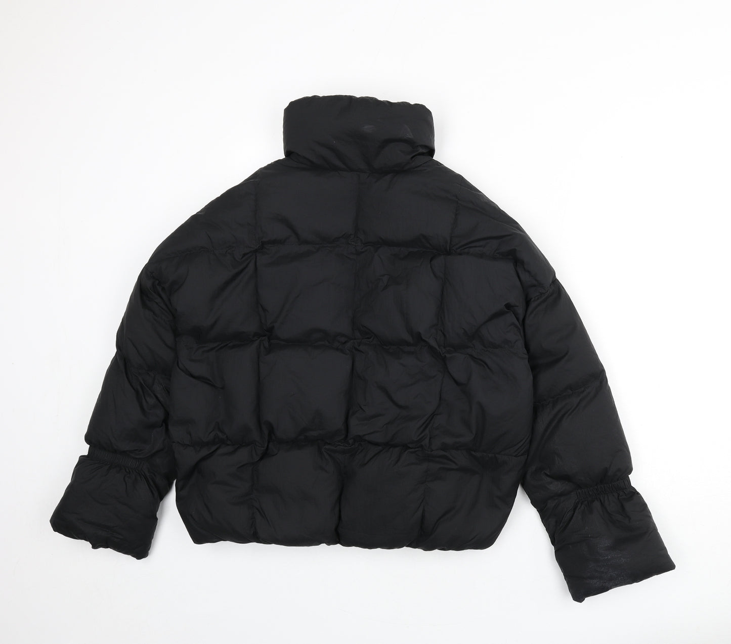 WELKIN & WZWJ Womens Black Puffer Jacket Coat Size 10 Zip