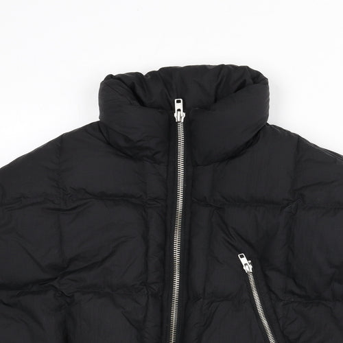 WELKIN & WZWJ Womens Black Puffer Jacket Coat Size 10 Zip