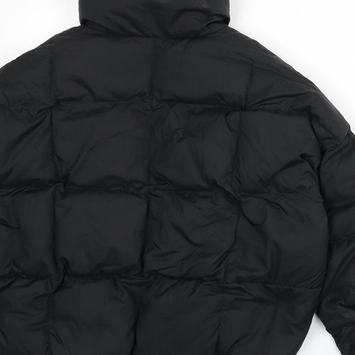 WELKIN & WZWJ Womens Black Puffer Jacket Coat Size 10 Zip