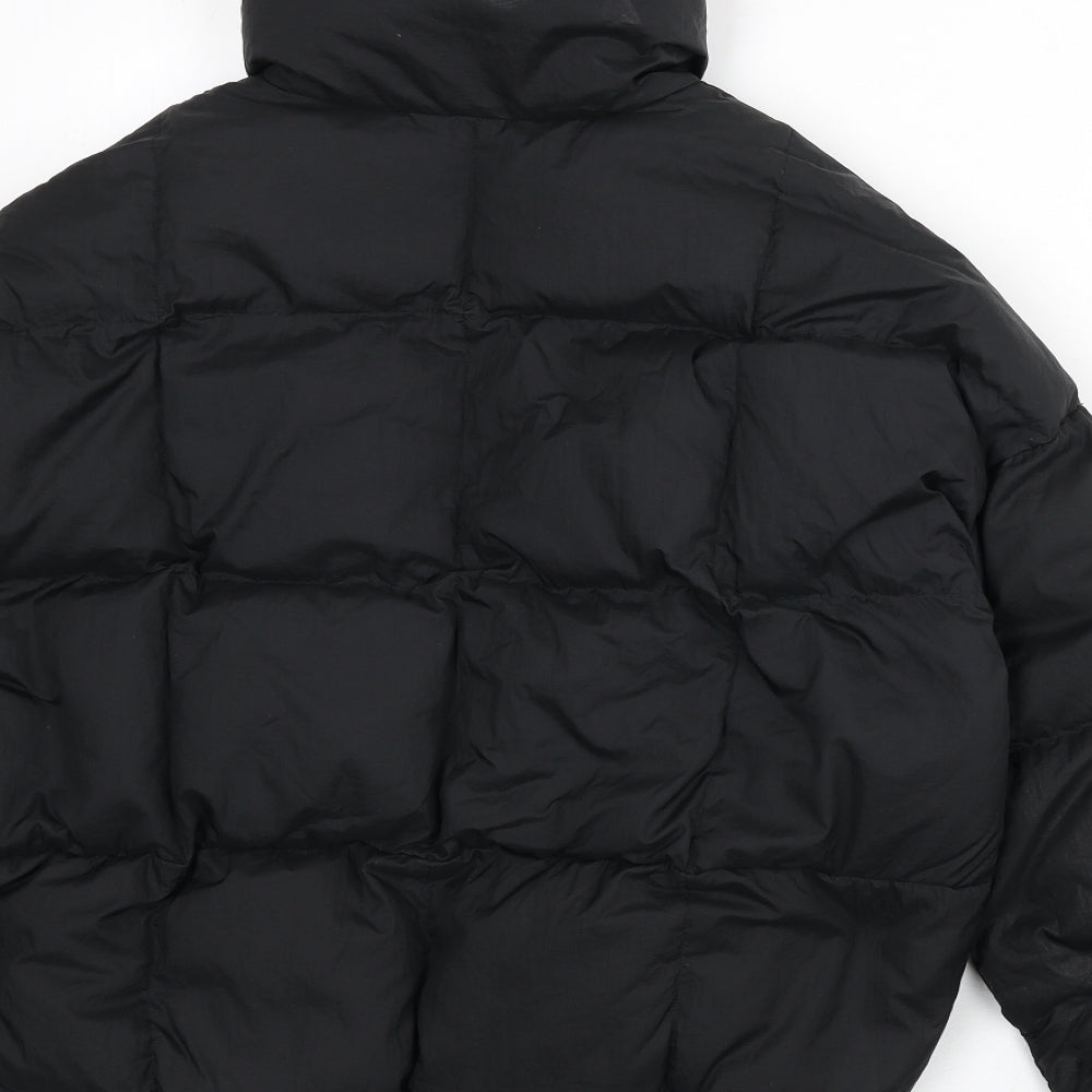 WELKIN & WZWJ Womens Black Puffer Jacket Coat Size 10 Zip
