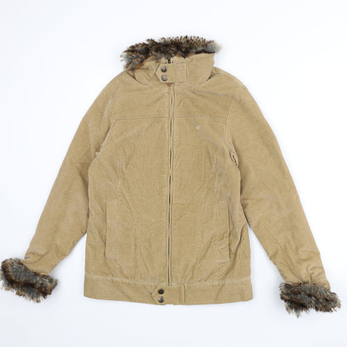 Crew Clothing Womens Beige Jacket Size 8 Zip