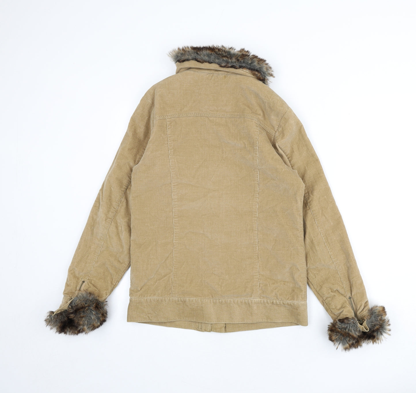 Crew Clothing Womens Beige Jacket Size 8 Zip