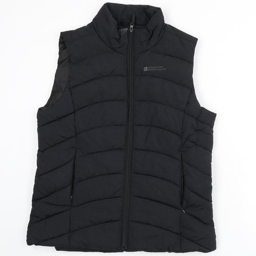 Mountain Warehouse Womens Black Gilet Coat Size 14 Zip