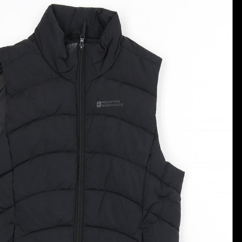 Mountain Warehouse Womens Black Gilet Coat Size 14 Zip