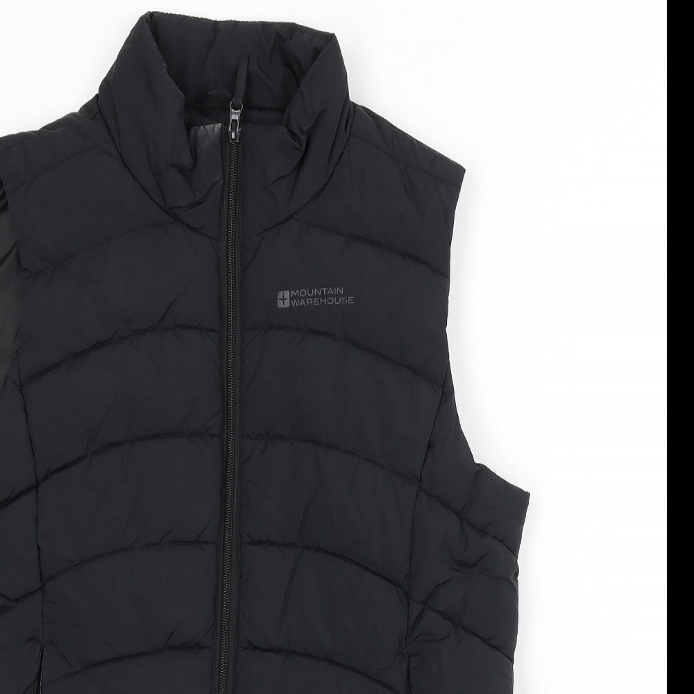 Mountain Warehouse Womens Black Gilet Coat Size 14 Zip