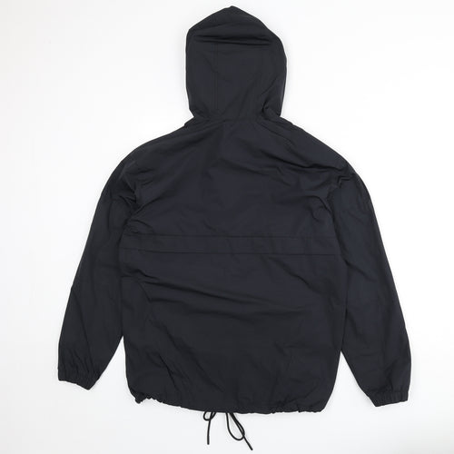 Divided by H&M Mens Black Anorak Coat Size S Zip