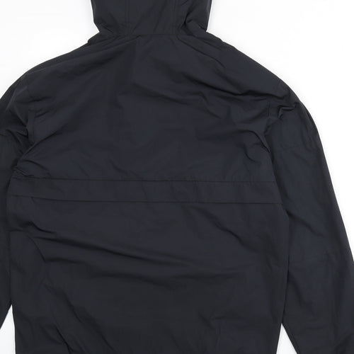 Divided by H&M Mens Black Anorak Coat Size S Zip