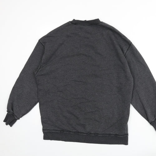 Divided Womens Grey Cotton Pullover Sweatshirt Size S Pullover