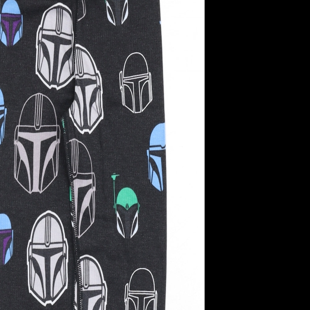 Marks and Spencer Boys Black Cotton Jogger Trousers Size 6-7 Years Regular Pullover - Star Wars, Stormtrooper, Thermal